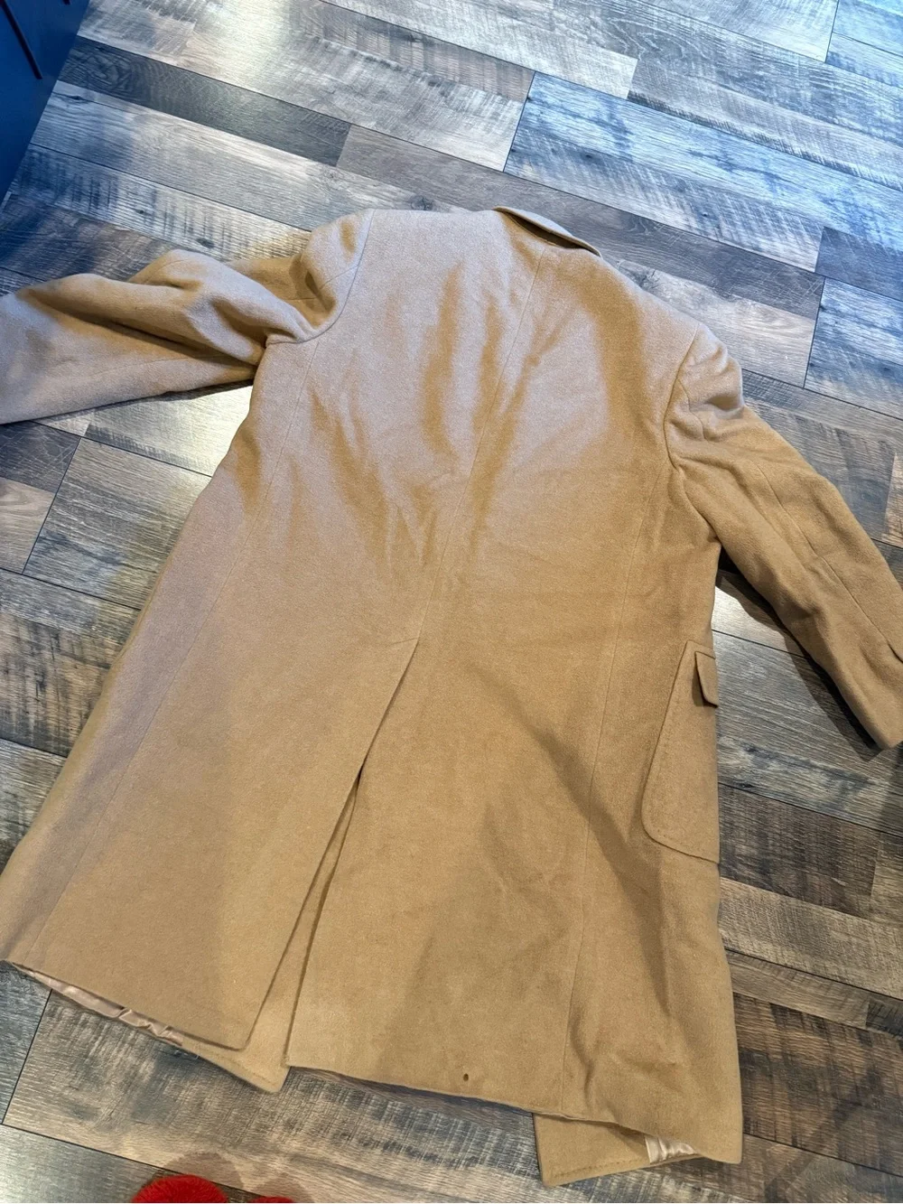 Malcom Kenneth Vintage 100% Monogolian Camel Wool Overcoat Mens